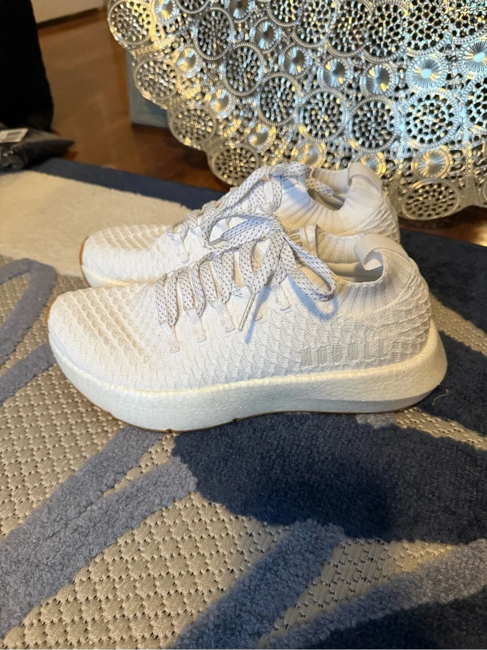 NOBULL White Knit Athletic Shoes - Picture 3 of 8